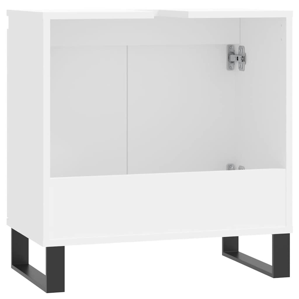 vidaXL Ντουλάπι Μπάνιου Λευκό 58 x 33 x 60 εκ. από Επεξεργασμένο Ξύλο