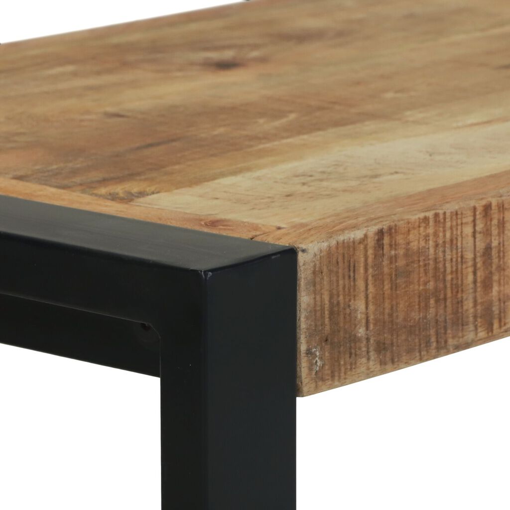 vidaXL Πάγκος Καφέ Μασίφ ξύλο μάνγκο 100 x 35 x 45 εκ. Ανθεκτικός