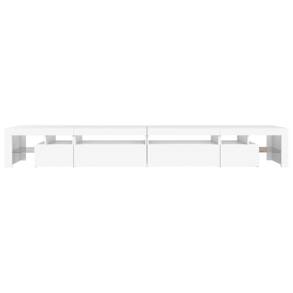 vidaXL Έπιπλο Τηλεόρασης με LED Λευκό 290 x 36,5 x 40 εκ.