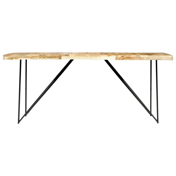 vidaXL Τραπεζαρία 180 x 90 x 76 εκ. από Μασίφ Ξύλο Μάνγκο