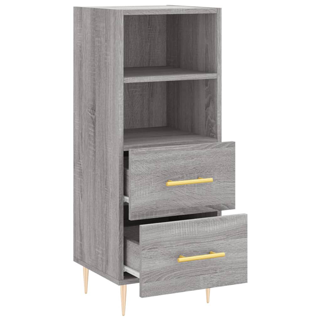 vidaXL Ντουλάπι Γκρι Sonoma 34,5x34x90 εκ. από Επεξεργασμένο Ξύλο
