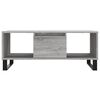 vidaXL Τραπεζάκι Σαλονιού Γκρι Sonoma 90x50x36,5εκ. Επεξεργασμένο Ξύλο
