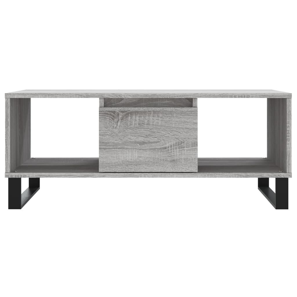 vidaXL Τραπεζάκι Σαλονιού Γκρι Sonoma 90x50x36,5εκ. Επεξεργασμένο Ξύλο