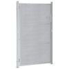 vidaXL Πύλη Κήπου με κλειδαριά Ασημί 100 x 125 cm Ανοξείδωτο ατσάλι