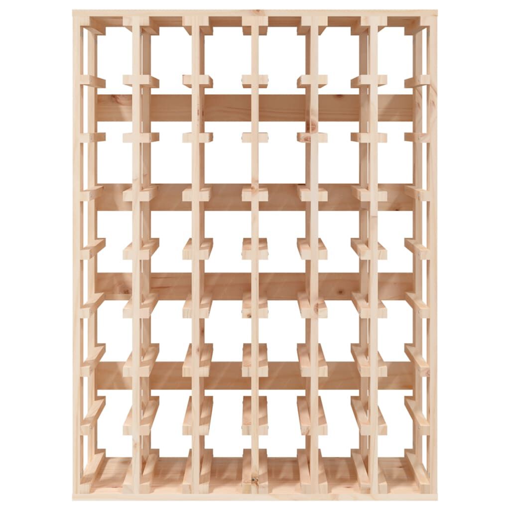 vidaXL Ραφιέρα Κρασιών 70x33x94 εκ. από Μασίφ Ξύλο Πεύκου