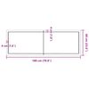 vidaXL Ράφι Τοίχου Ανοιχτό Καφέ 180x60x(2-4)εκ. Επεξ. Μασίφ Ξύλο Δρυός