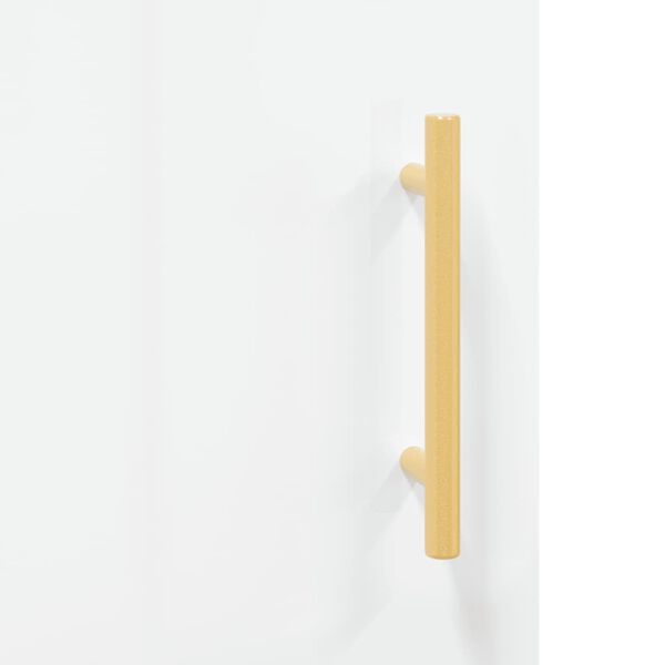 vidaXL Ντουλάπι Γυαλιστερό Λευκό 34,5x34x90 εκ. Επεξεργασμένο Ξύλο