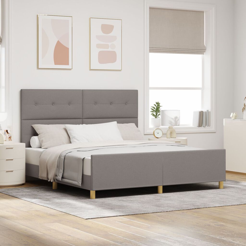 vidaXL Κρεβάτι Ταμπά 180x200 εκ. Υφασμάτινο