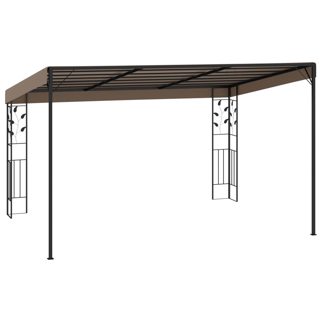 vidaXL Κιόσκι Επιτοίχιο Taupe 4 x 3 x 2,5 μ.