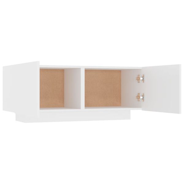 vidaXL Κομοδίνο Λευκό 100 x 35 x 40 εκ. από Επεξεργασμένο Ξύλο