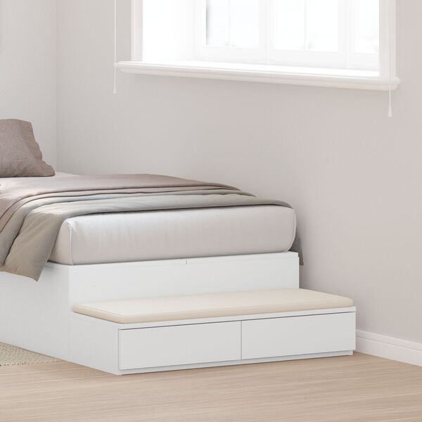 vidaXL Κιβώτια Κρεβατιών Λευκού Χρώματος 100x36,5x16,5 εκ. Φτιαγμένα από Ξύλο