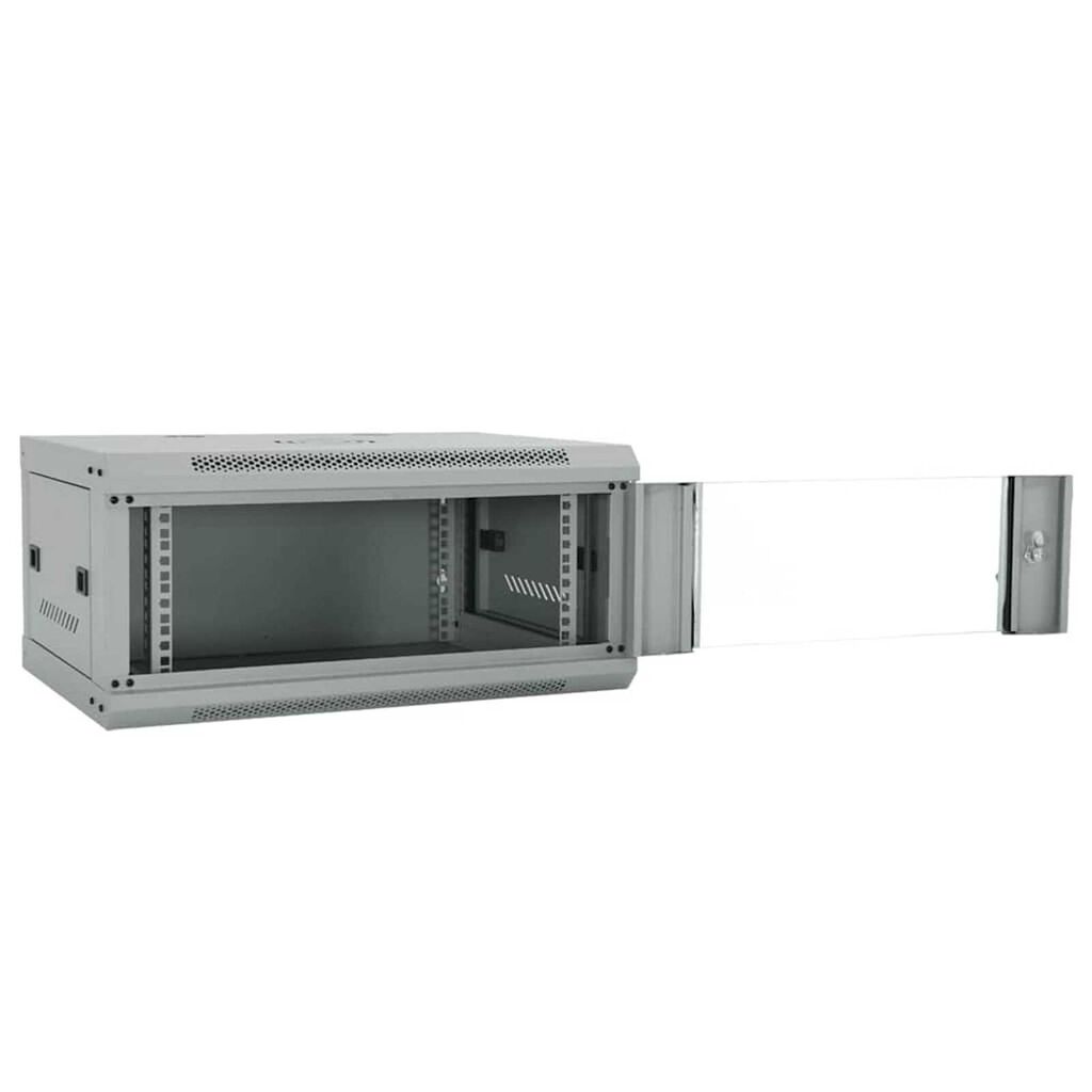 vidaXL Ντουλάπα δικτύου με αποθήκευση Γκρι 60 x 45 x 28 εκ Ατσάλι