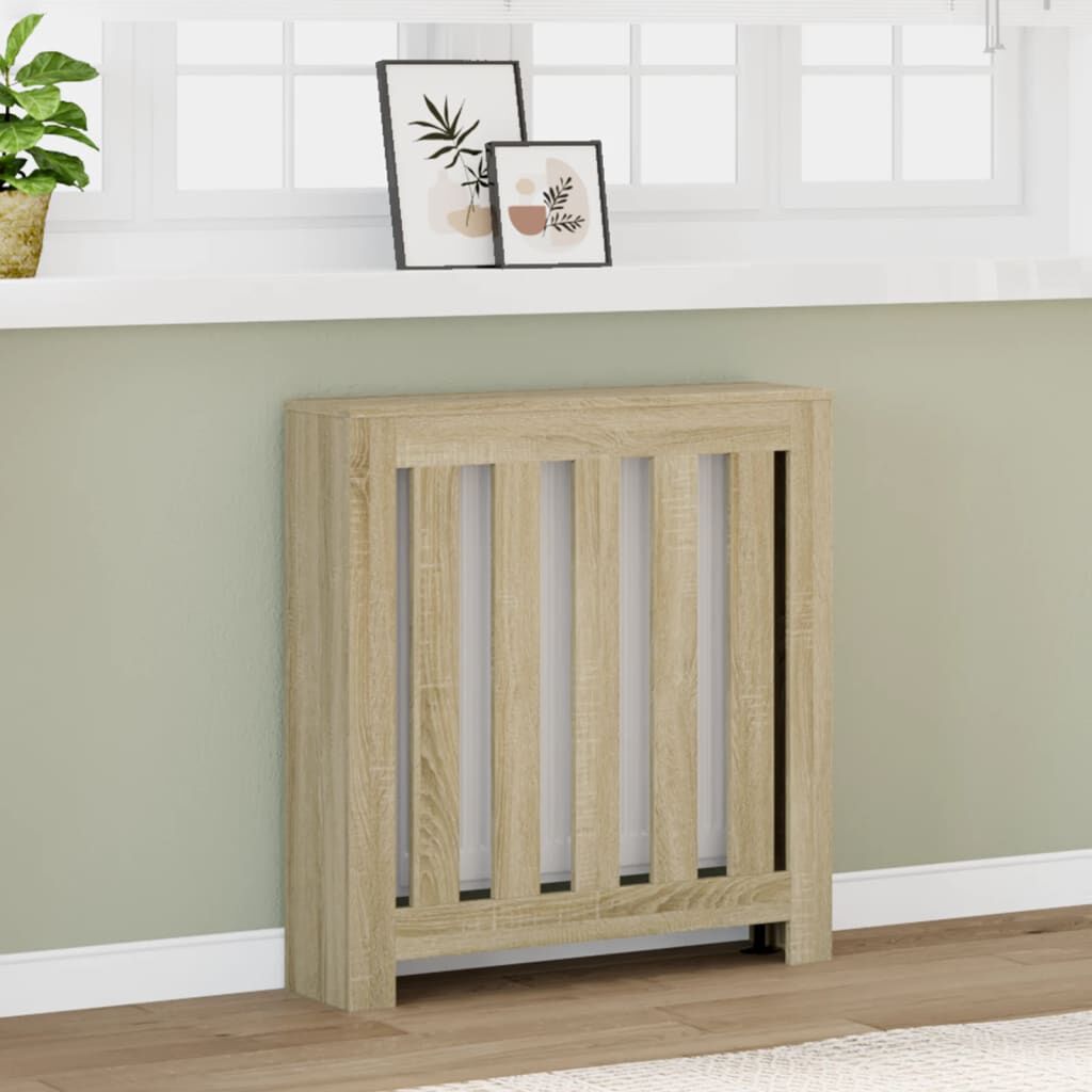 vidaXL Κάλυμμα Καλοριφέρ Sonoma Δρυς 78x20x82 εκ. Επεξεργασμένο Ξύλο