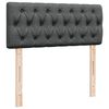 vidaXL Κρεβάτι Boxspring με Στρώμα Σκούρο Γκρι 120x190 εκ Υφασμάτινο