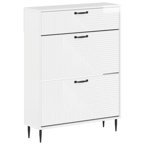 vidaXL &Nu;&tau;&omicron;&upsilon;&lambda;ά&pi;&alpha; &Pi;&alpha;&pi;&omicron;&upsilon;&tau;&sigma;&iota;ώ&nu; HAARLEM 78 x 24 x 103 &epsilon;&kappa;. &Gamma;&upsilon;&alpha;&lambda;&iota;&sigma;&tau;&epsilon;&rho;ό &Lambda;&epsilon;&upsilon;&kappa;ό