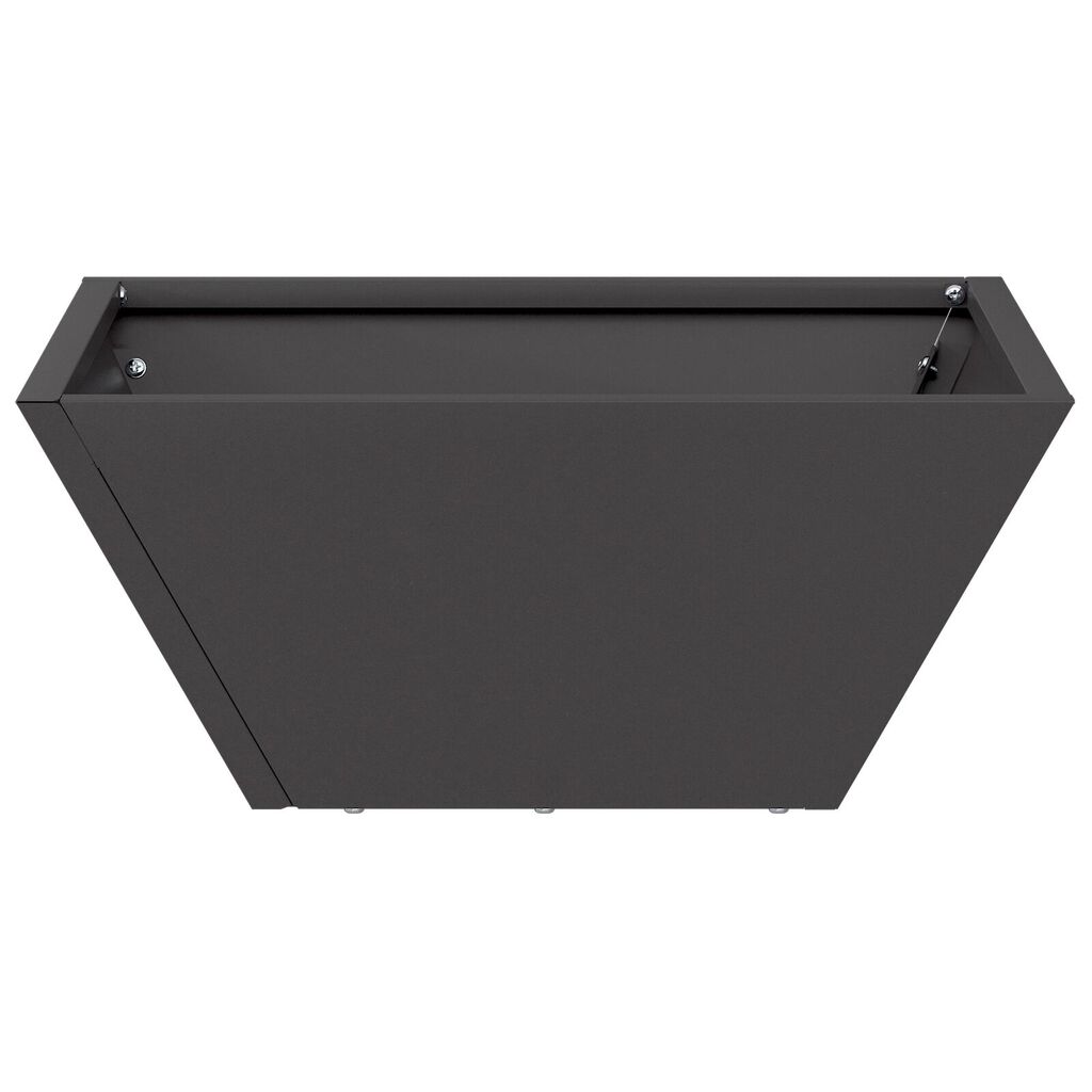 vidaXL μεταλλική γλάστρα Μαύρη Μέταλλο 35 x 35 x 15 cm Ανθεκτική