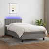 vidaXL &Kappa;&rho;&epsilon;&beta;ά&tau;&iota; Boxspring &mu;&epsilon; &Sigma;&tau;&rho;ώ&mu;&alpha; & LED &Sigma;&kappa;.&Gamma;&kappa;&rho;&iota; 80x200 &epsilon;&kappa;. &Upsilon;&phi;&alpha;&sigma;&mu;ά&tau;&iota;&nu;&omicron;