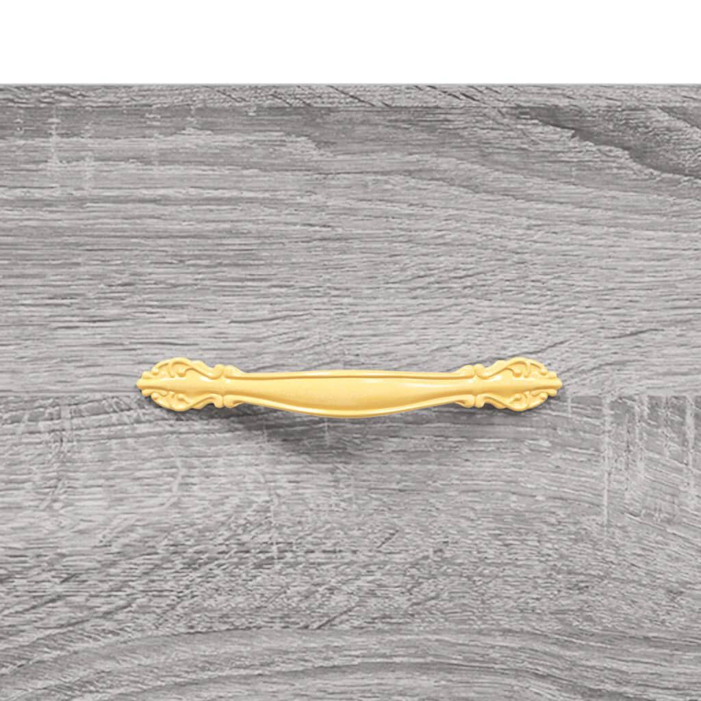 vidaXL Ντουλάπι Γκρι Sonoma 69,5 x 34 x 180 εκ. Επεξεργασμένο Ξύλο