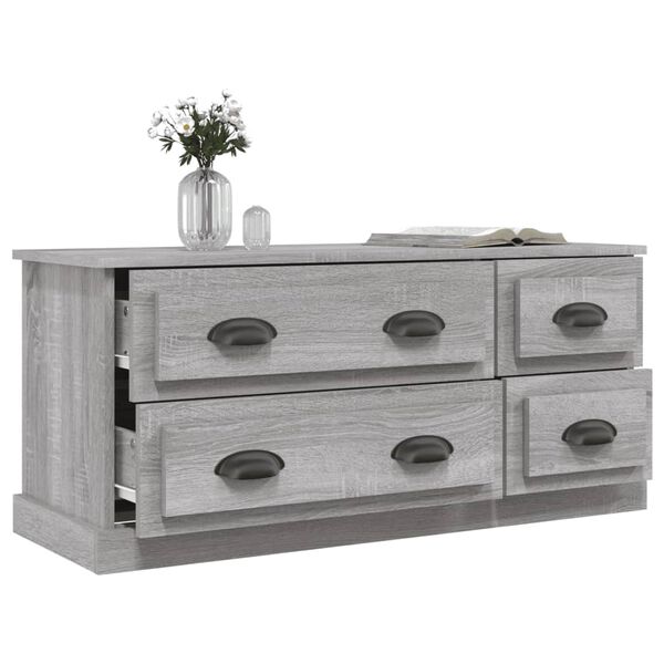 vidaXL Έπιπλο Τηλεόρασης Γκρι Sonoma 100x35,5x45 εκ. Επεξ. Ξύλο