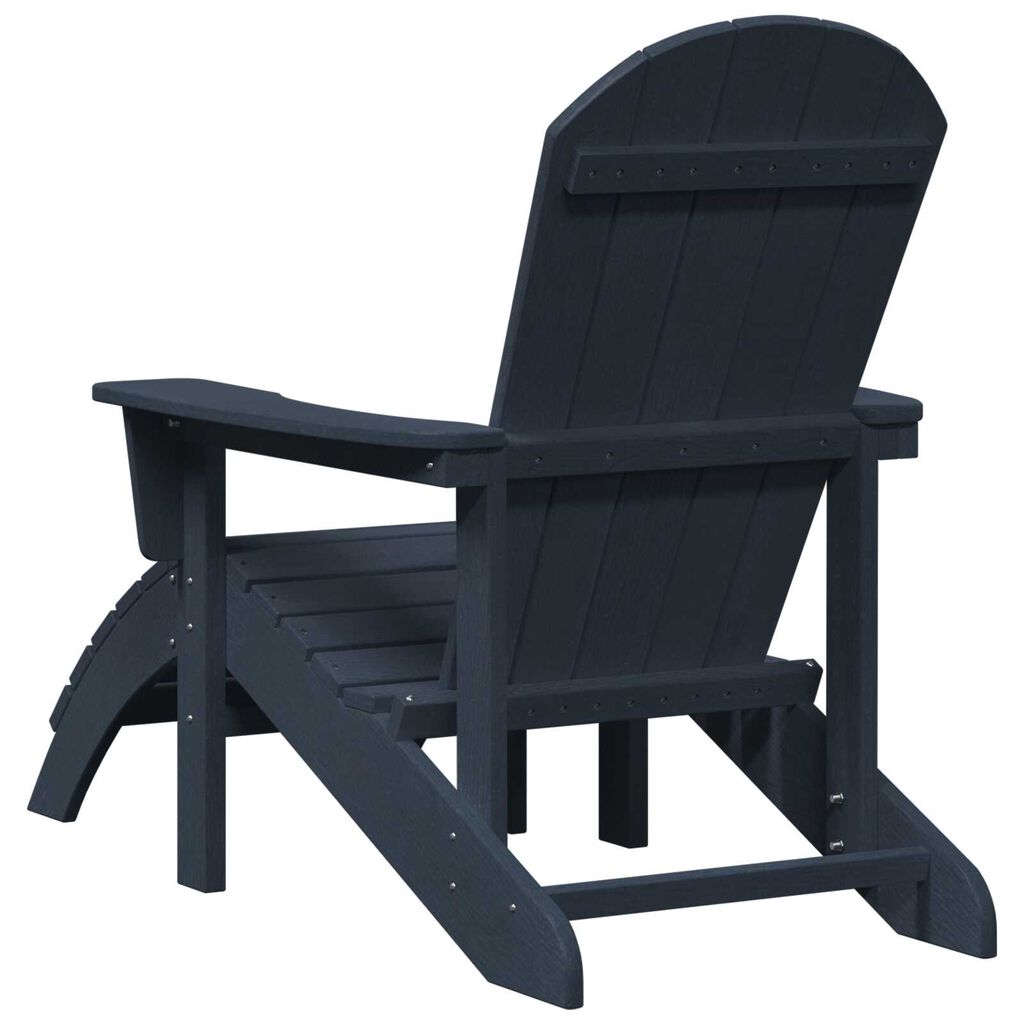 Καρέκλες Adirondack vidaXL 2 τμχ Ναυτικό μπλε HDPE