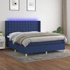 vidaXL &Kappa;&rho;&epsilon;&beta;ά&tau;&iota; Boxspring &mu;&epsilon; &Sigma;&tau;&rho;ώ&mu;&alpha; & LED &Mu;&pi;&lambda;&epsilon; 160x200 &epsilon;&kappa;. &Upsilon;&phi;&alpha;&sigma;&mu;ά&tau;&iota;&nu;&omicron;