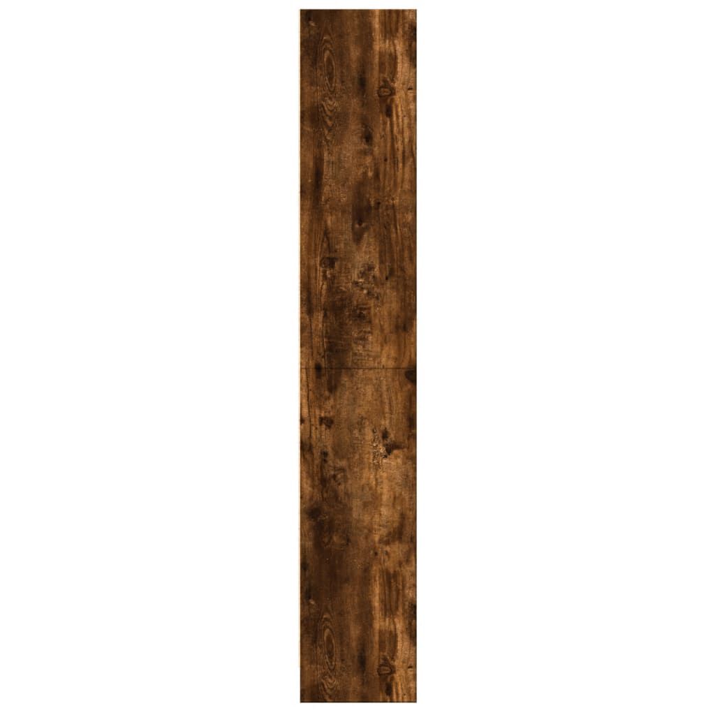 vidaXL Βιβλιοθήκη Καπνιστή Δρυς 60x24x143 εκ. από Επεξεργασμένο Ξύλο