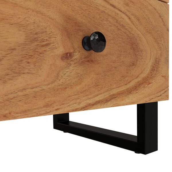 vidaXL Κομοδίνα 2 τεμ. 40 x 33 x 46 εκ. από Μασίφ Ξύλο Ακακίας