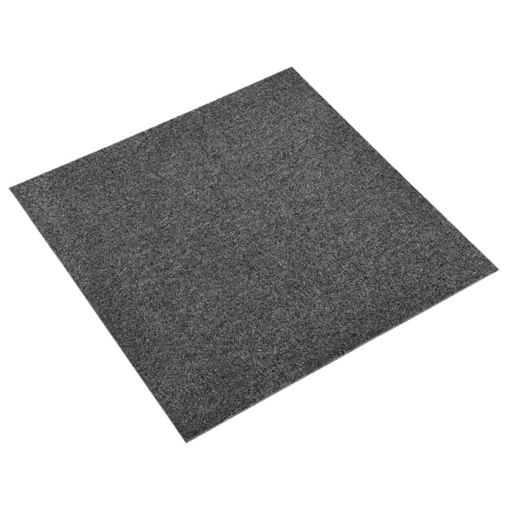 vidaXL Μοκέτα Πλακάκι 20 τεμ. Ανθρακί 5 μ² 50x50 εκ.
