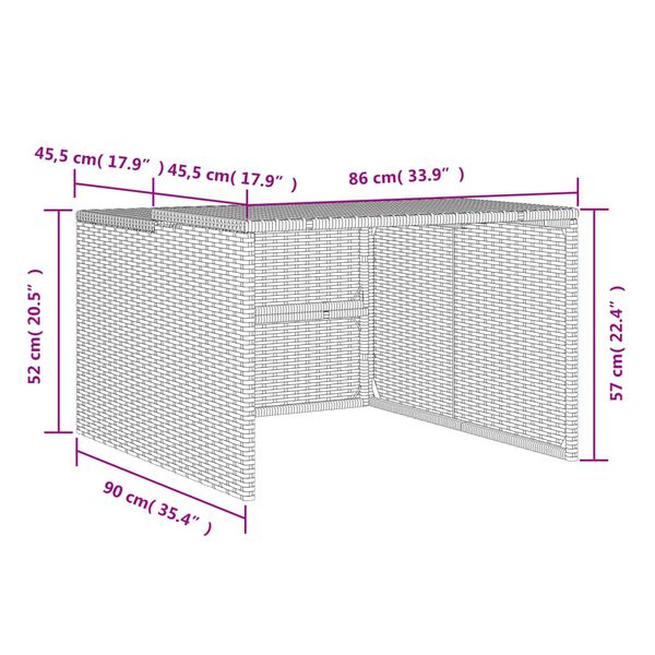 vidaXL Σκέπαστρο για Χλοοκοπτ. Ρομπότ Μπεζ 86x90x52/57 εκ. Συνθ. Ρατάν