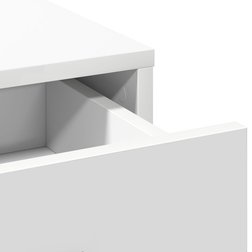 vidaXL Υψηλός θρόισμα Λευκό 40x41x135 εκ Επεξεργασμένο Ξύλο