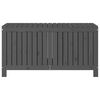 vidaXL Κουτί Αποθήκευσης Κήπου Γκρι 121x55x64 εκ από Μασίφ Ξύλο Πεύκου