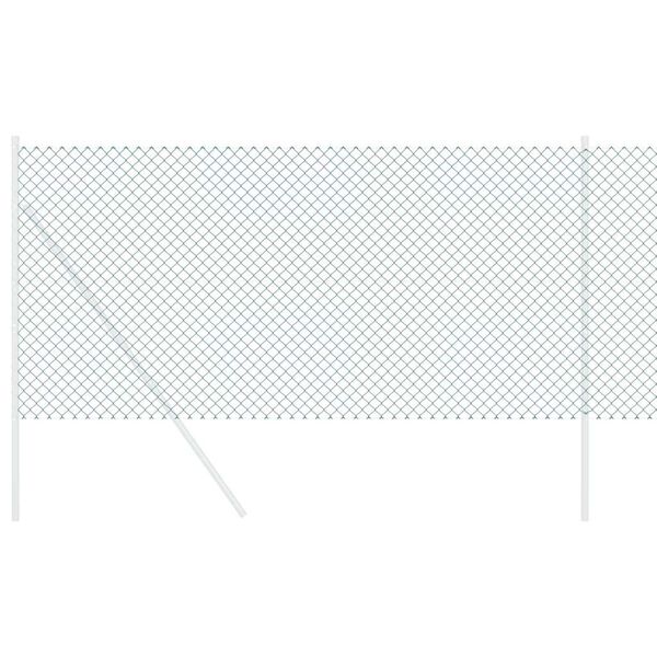 vidaXL Φράχτης αλυσίδας Πράσινο 25 x 0.6 μ Ατσάλι