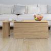 vidaXL Τραπεζάκι Σαλονιού Sonoma Δρυς 150x50x35 εκ. από Επεξ. Ξύλο