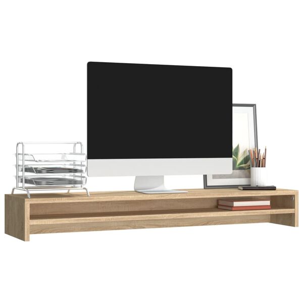 vidaXL Βάση Οθονών Sonoma Δρυς 100 x 24 x 13 εκ. από Επεξ. Ξύλο
