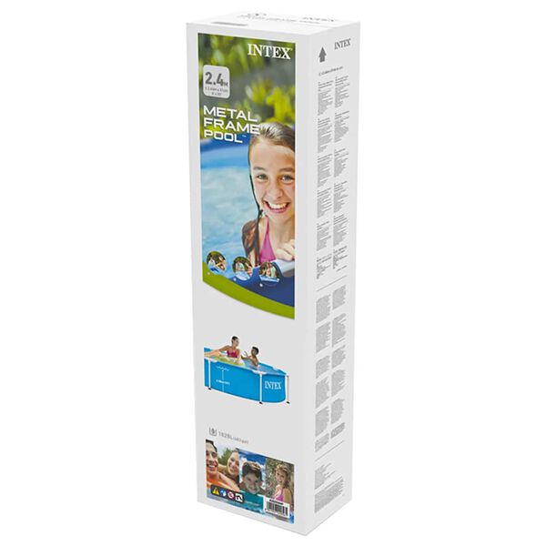 Intex Πισίνα Metal Frame 244 x 51 εκ.