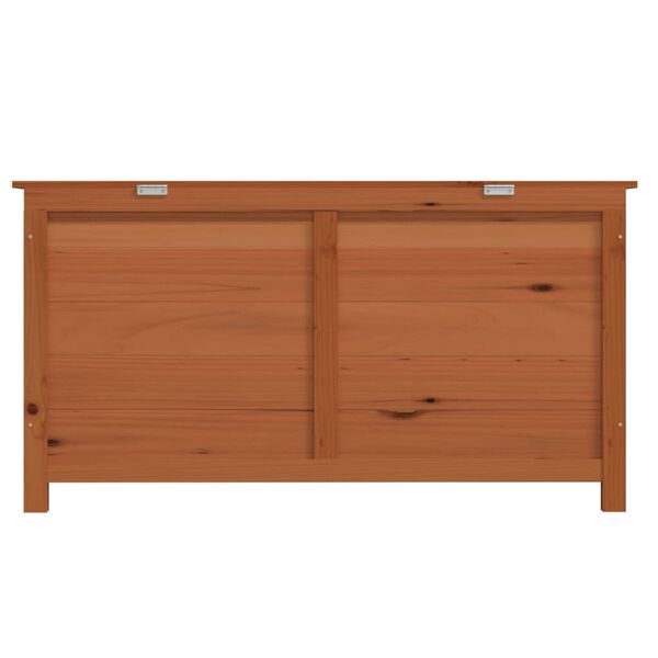 vidaXL Κουτί Μαξιλαριών Εξ. Χώρου Καφέ 100x50x56 εκ. Μασίφ Ξύλο Ελάτης
