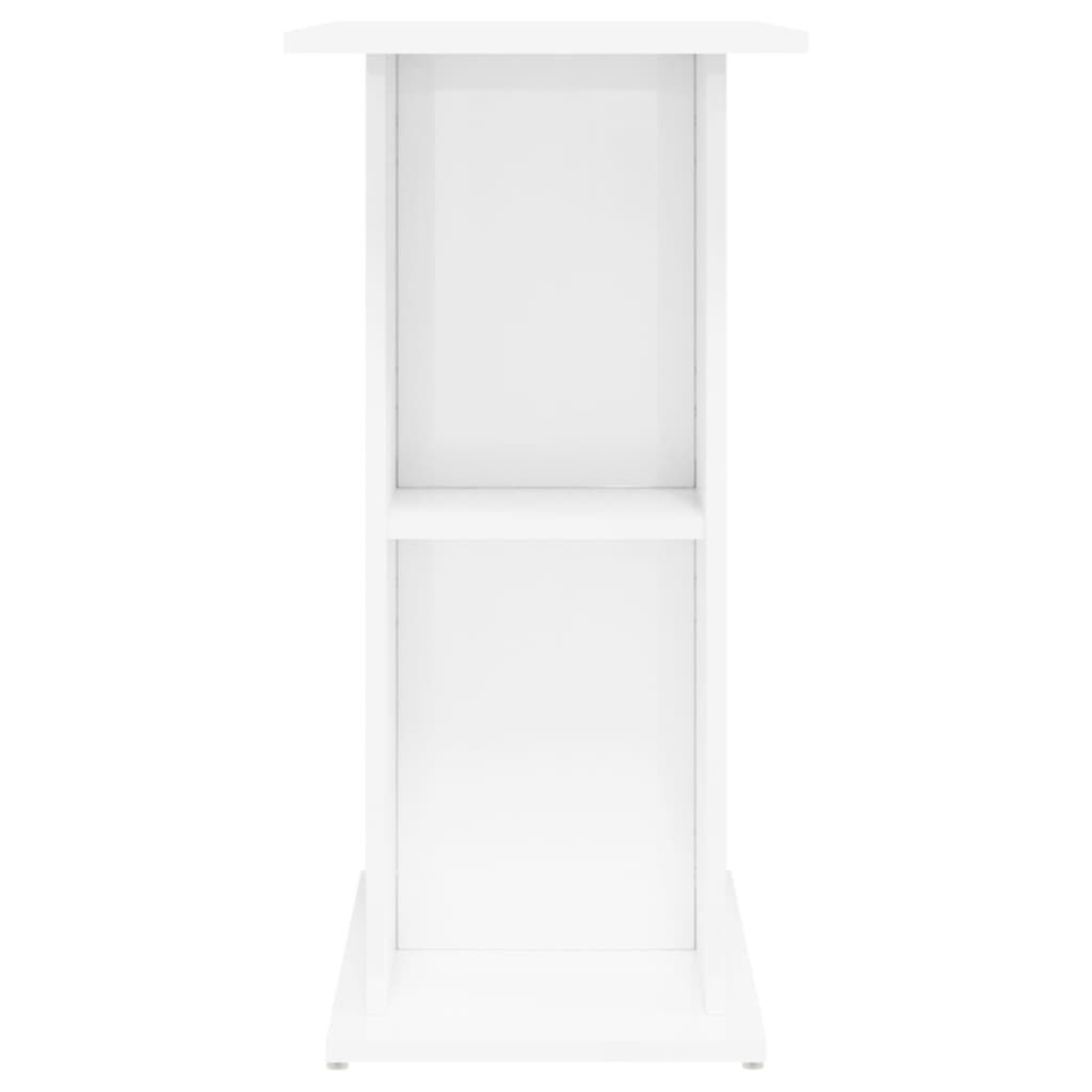 vidaXL Βάση Ενυδρείου Γυαλ. Λευκό 75x36x72,5 εκ. Επεξεργασμένο Ξύλο