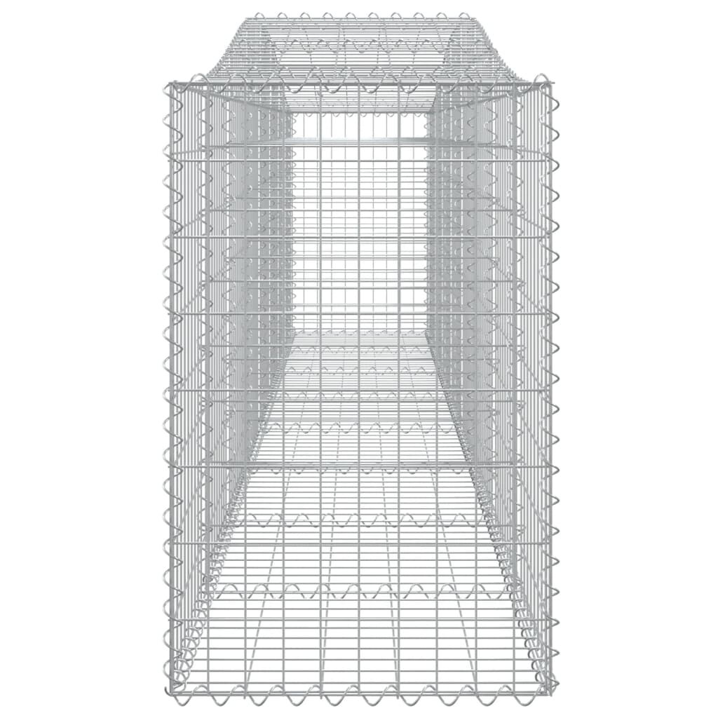 vidaXL Συρματοκιβώτια Τοξωτά 9 τεμ. 400x50x80/100 εκ. Γαλβαν. Ατσάλι