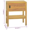 vidaXL Έπιπλο Μπάνιου 60x40x75 εκ. από Μασίφ Ξύλο Teak