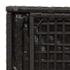 vidaXL Κουτί Μαξιλαριών Μαύρο 50 x 50 x 50 cm συνθετικό ρατάν