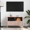 vidaXL Έπιπλο Τηλεόρασης Ροζ 68x39x50,5 εκ. από Χάλυβα