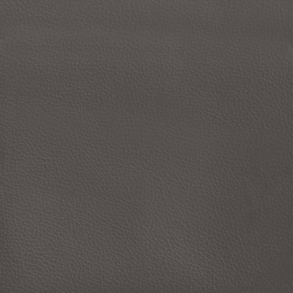 vidaXL Στρώμα με Pocket Springs Γκρι 120x200x20 εκ. Συνθετικό Δέρμα