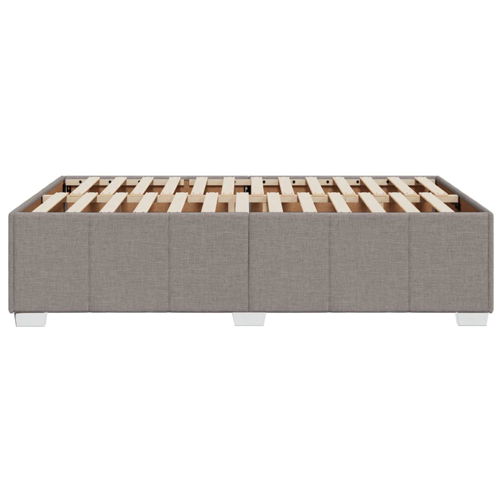 vidaXL Πλαίσιο Κρεβατιού χωρίς στρώμα Taupe 120x190 εκ. Υφασμάτινο