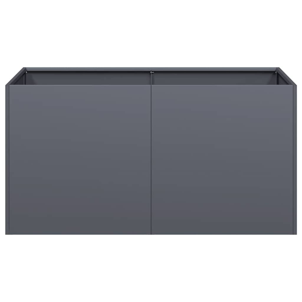 vidaXL Ζαρντινιέρα Ανθρακί 80x40x40 εκ. από Χάλυβα Ψυχρής Έλασης