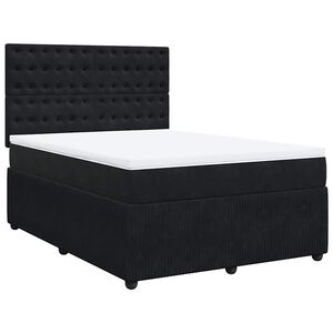 vidaXL &Kappa;&rho;&epsilon;&beta;ά&tau;&iota; Boxspring &mu;&epsilon; &Sigma;&tau;&rho;ώ&mu;&alpha; &Mu;&alpha;ύ&rho;&omicron; 140x200 &epsilon;&kappa;. &Beta;&epsilon;&lambda;&omicron;ύ&delta;&iota;&nu;&omicron;