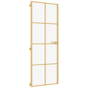 vidaXL &Epsilon;&sigma;&omega;&tau;&epsilon;&rho;&iota;&kappa;ή &Pi;ό&rho;&tau;&alpha; &Chi;&rho;&upsilon;&sigma;ή 76 x 201,5 &epsilon;&kappa;. &Psi;&eta;&mu;έ&nu;&omicron; &Gamma;&upsilon;&alpha;&lambda;ί & &Alpha;&lambda;&omicron;&upsilon;&mu;ί&nu;&iota;&omicron;
