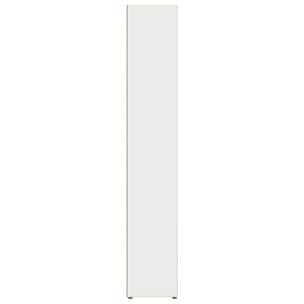 vidaXL Έπιπλα για CD 2 τεμ. Λευκά 21x16x93,5 εκ. από Μοριοσανίδα