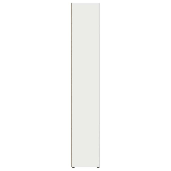 vidaXL Έπιπλα για CD 2 τεμ. Λευκά 21x16x93,5 εκ. από Μοριοσανίδα