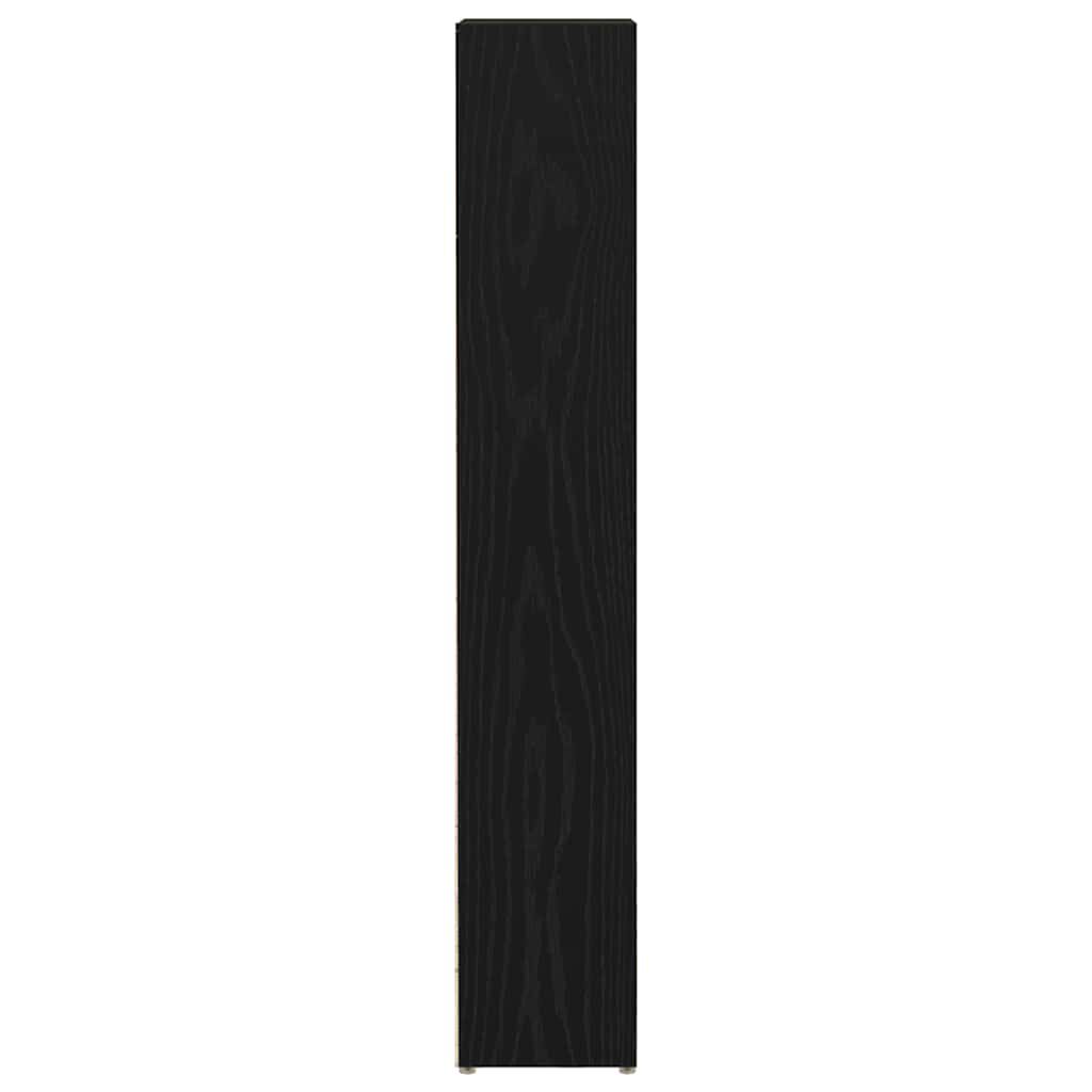 vidaXL Ντουλάπια CD 2 τεμ. Μαύρο Δρυς 21x16x93,5 εκ Επεξεργασμένο Ξύλο