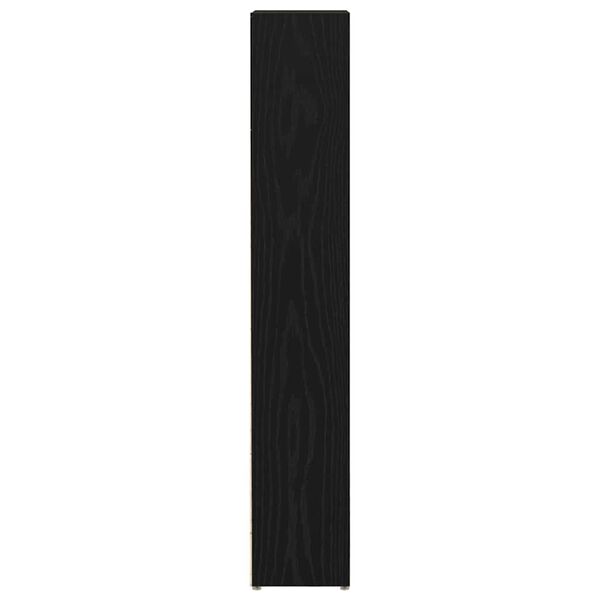 vidaXL Ντουλάπια CD 2 τεμ. Μαύρο Δρυς 21x16x93,5 εκ Επεξεργασμένο Ξύλο